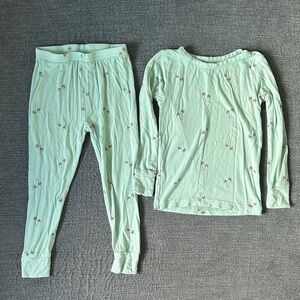 Carter’s Purely Soft Mint Green Kids Pajamas with Palm Tree Print